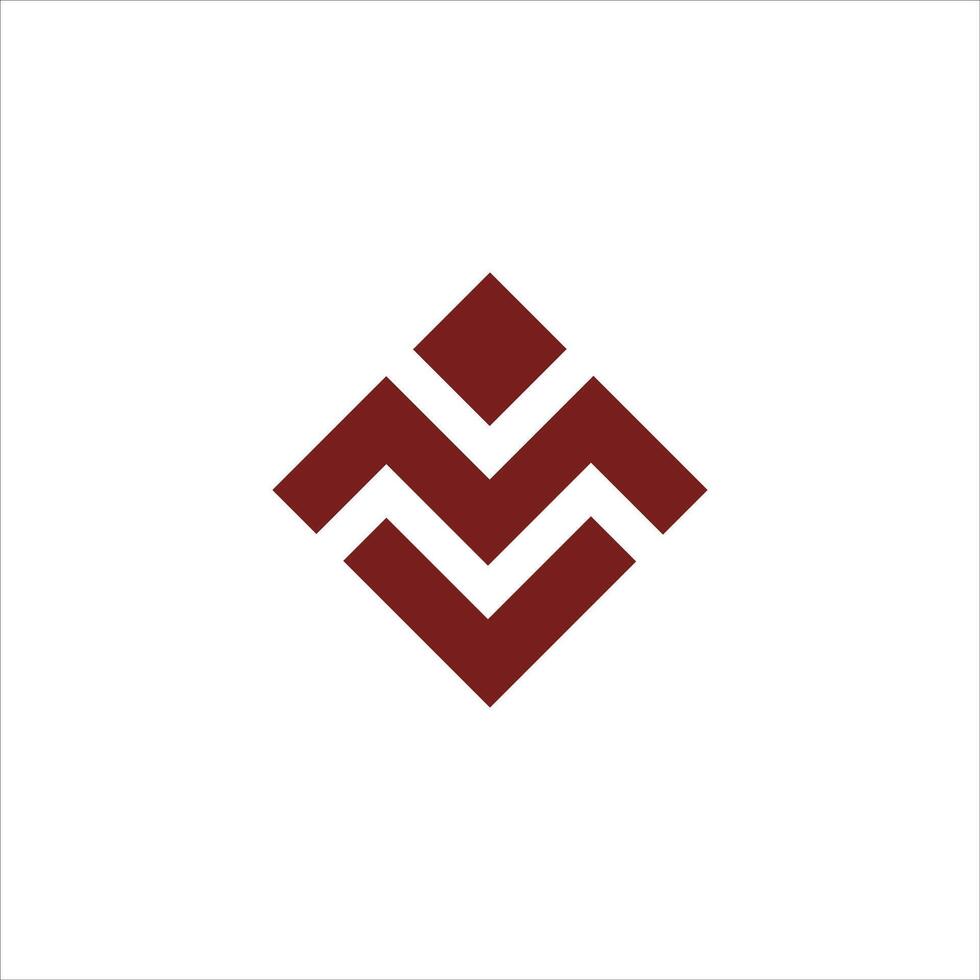 Initial letter mv  logo or vm logo vector design template