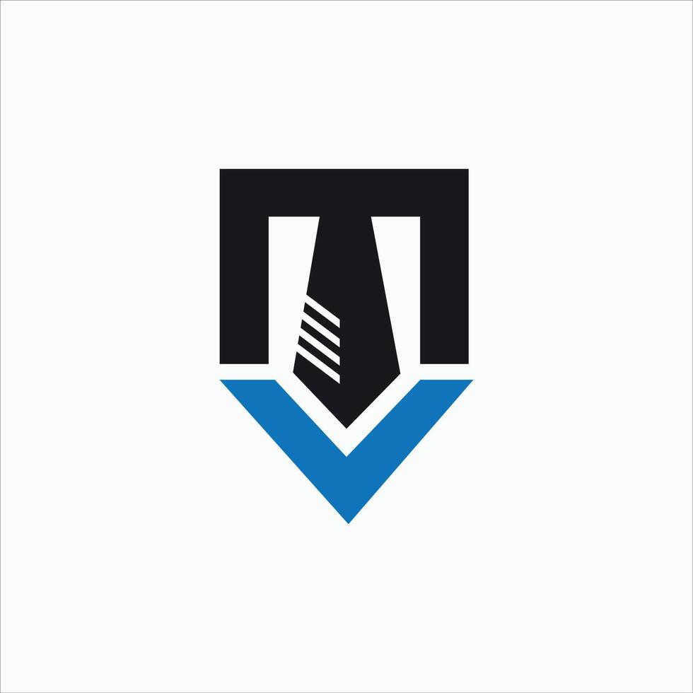 Initial letter mv  logo or vm logo vector design template