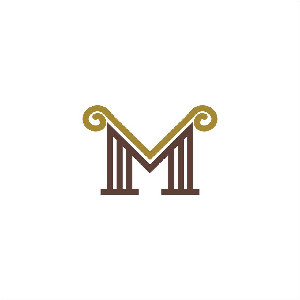 Initial letter mv  logo or vm logo vector design template