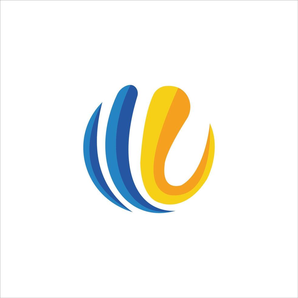 Initial letter mv  logo or vm logo vector design template