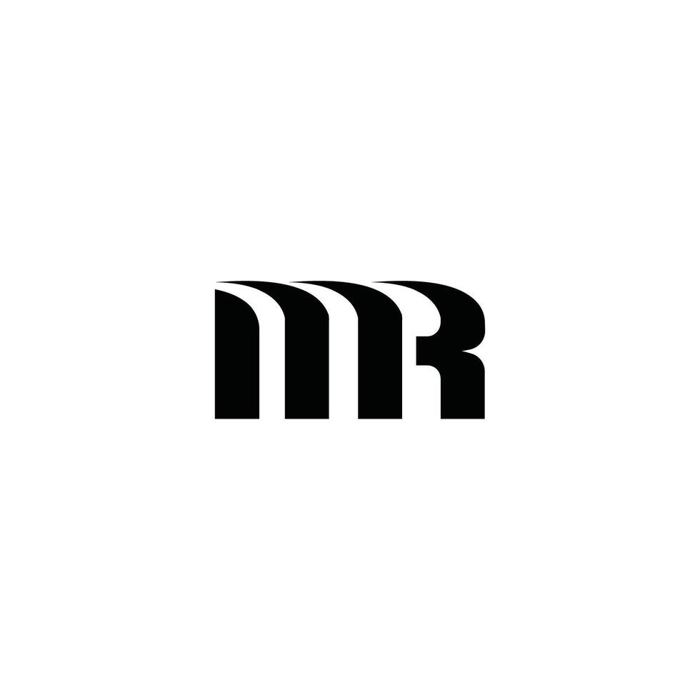 Initial letter mr  logo or rm logo vector design template