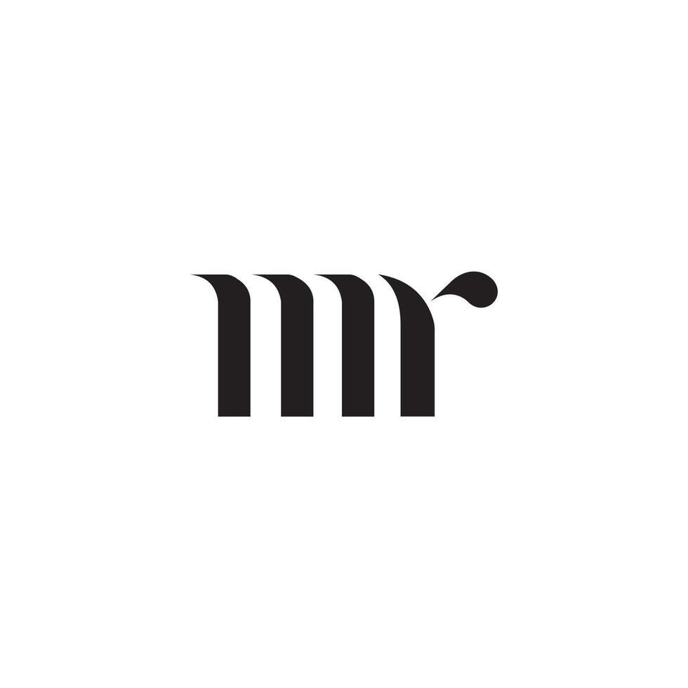 Initial letter mr  logo or rm logo vector design template