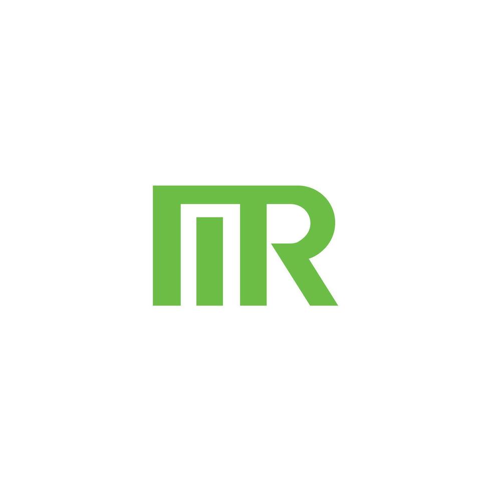 Initial letter mr  logo or rm logo vector design template