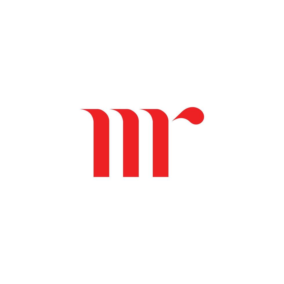 Initial letter mr  logo or rm logo vector design template