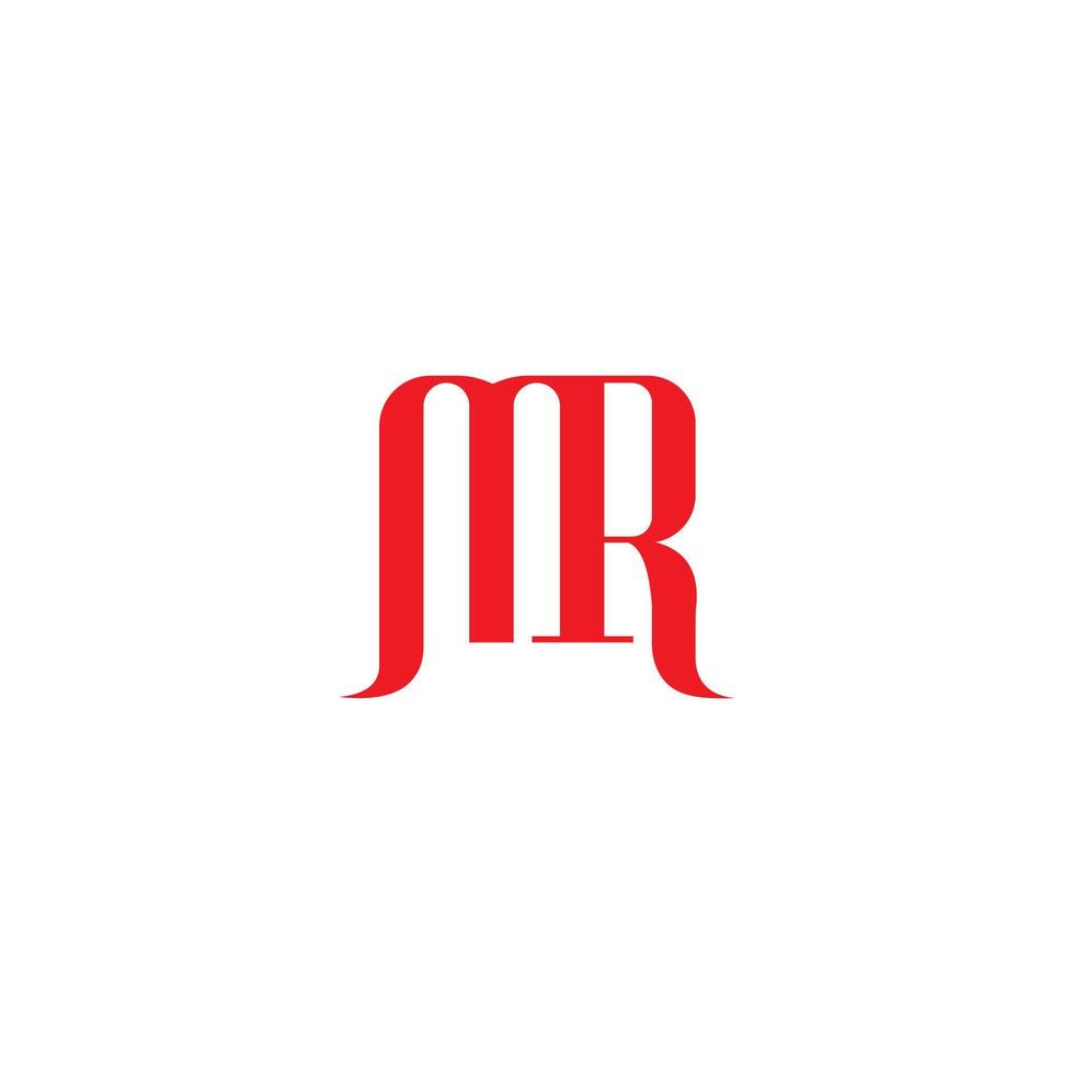 Initial letter mr  logo or rm logo vector design template