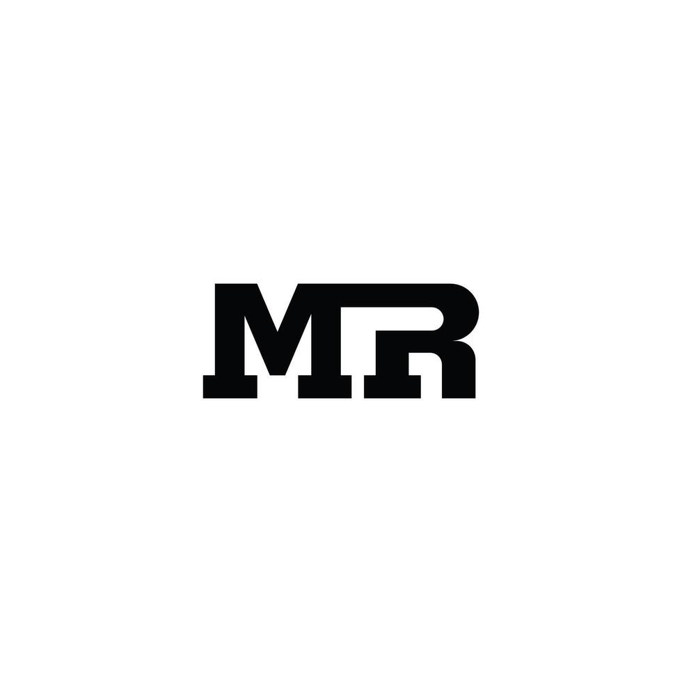 Initial letter mr  logo or rm logo vector design template