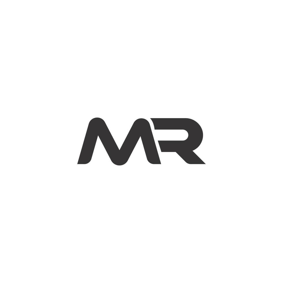 Initial letter mr  logo or rm logo vector design template