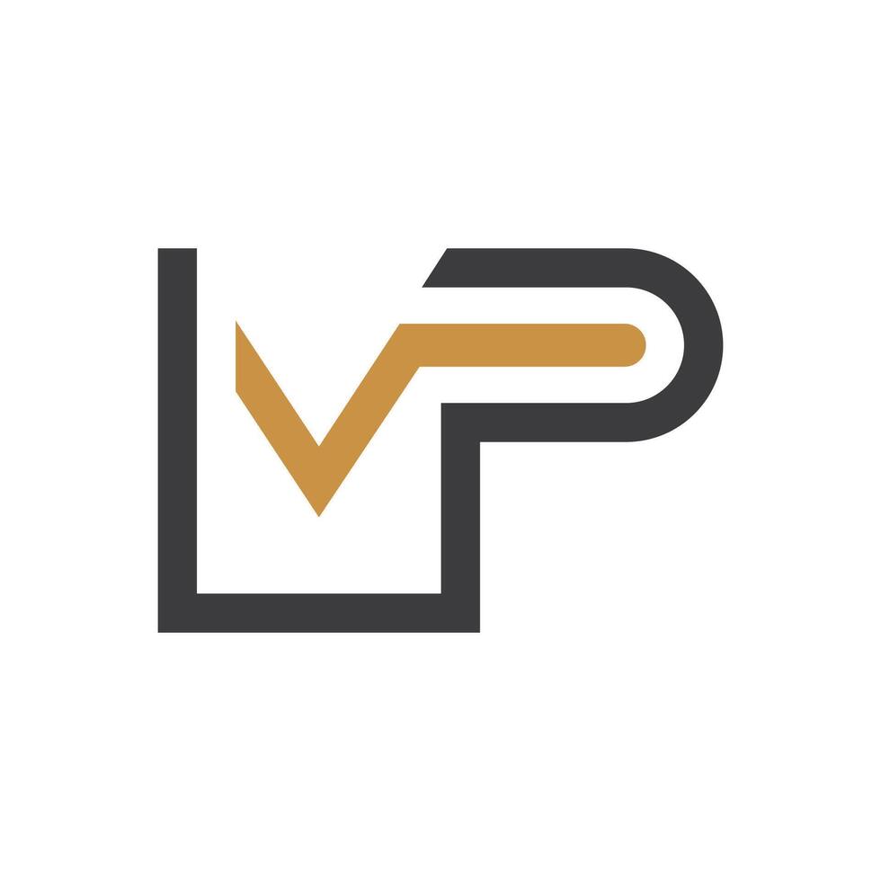 Initial letter mp logo or pm logo vector design template
