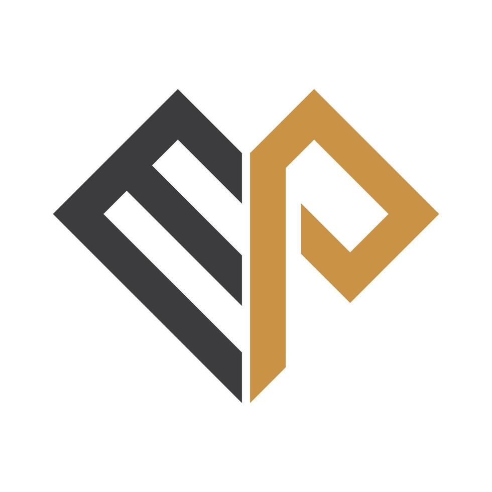Initial letter mp logo or pm logo vector design template