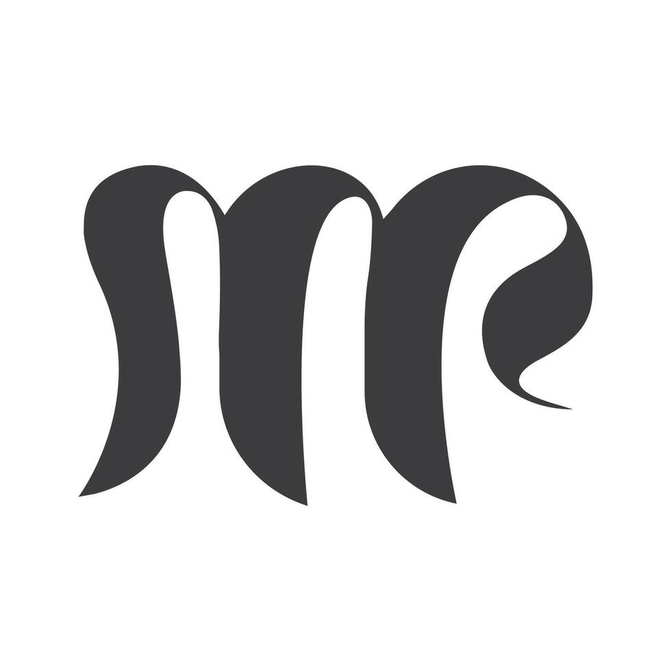 Initial letter mp logo or pm logo vector design template