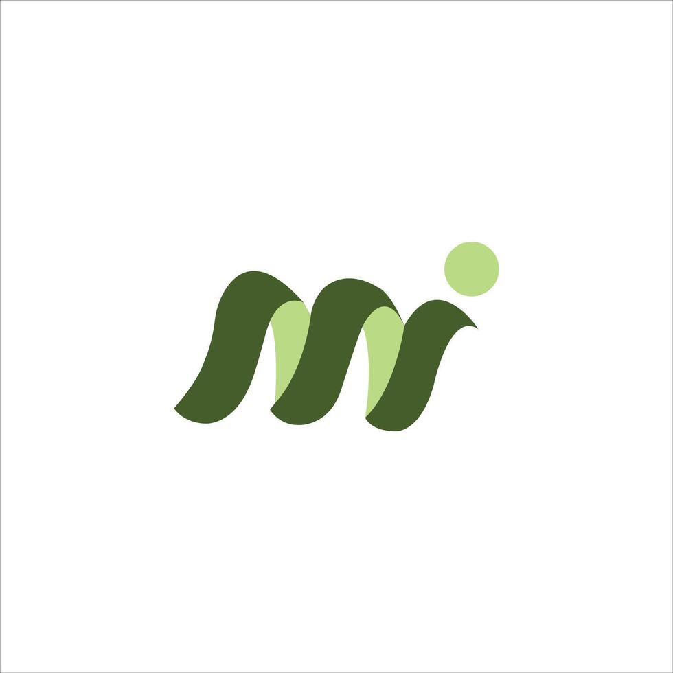 Initial letter mi  logo or im logo vector design template