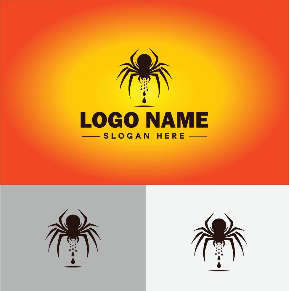 araña logo vector Arte icono gráficos para empresa marca negocio icono araña logo modelo