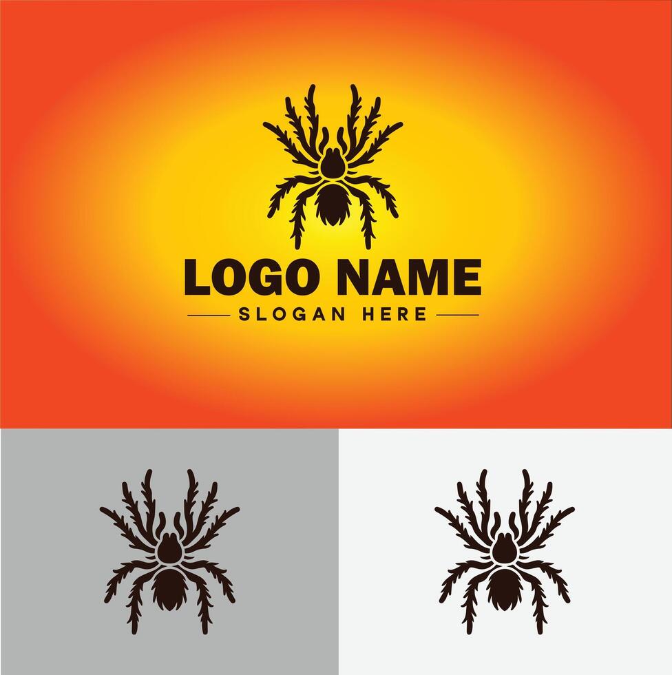 Spider logo vector art icon graphics for company brand business icon Spider Logo template