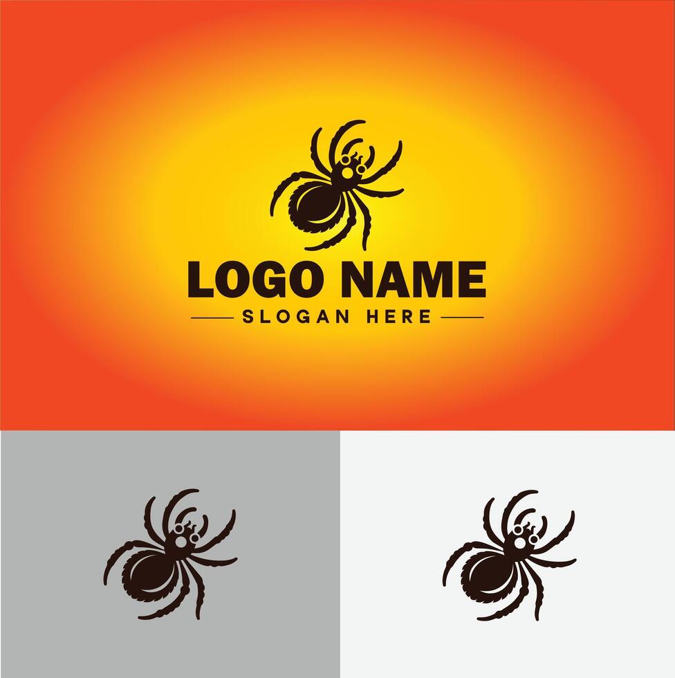 Spider logo vector art icon graphics for company brand business icon Spider Logo template