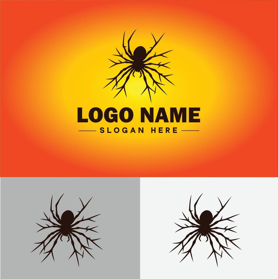 araña logo vector Arte icono gráficos para empresa marca negocio icono araña logo modelo