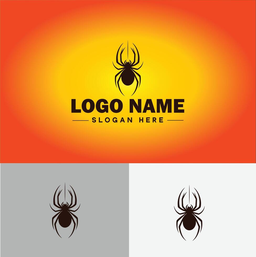 Spider logo vector art icon graphics for company brand business icon Spider Logo template