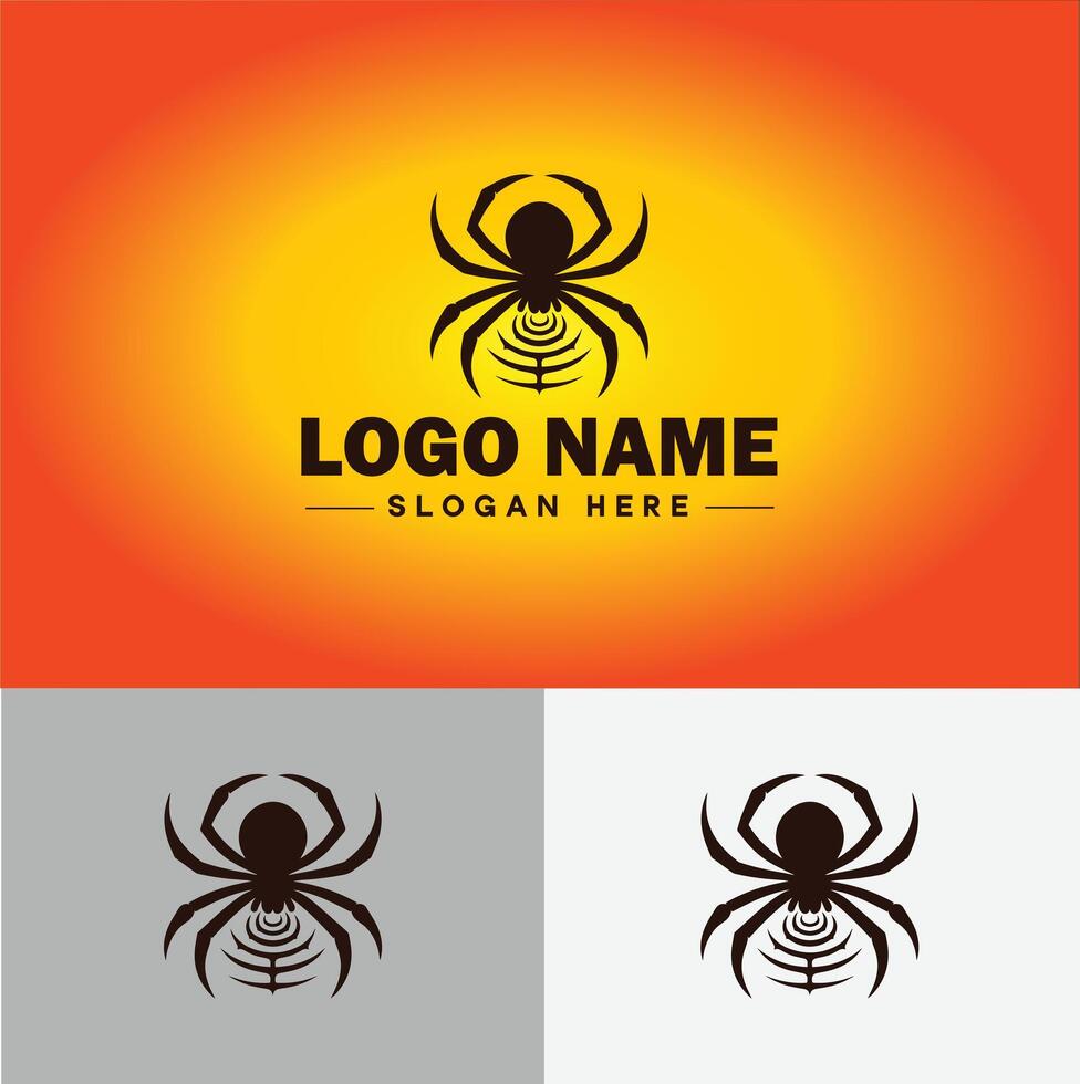 araña logo vector Arte icono gráficos para empresa marca negocio icono araña logo modelo