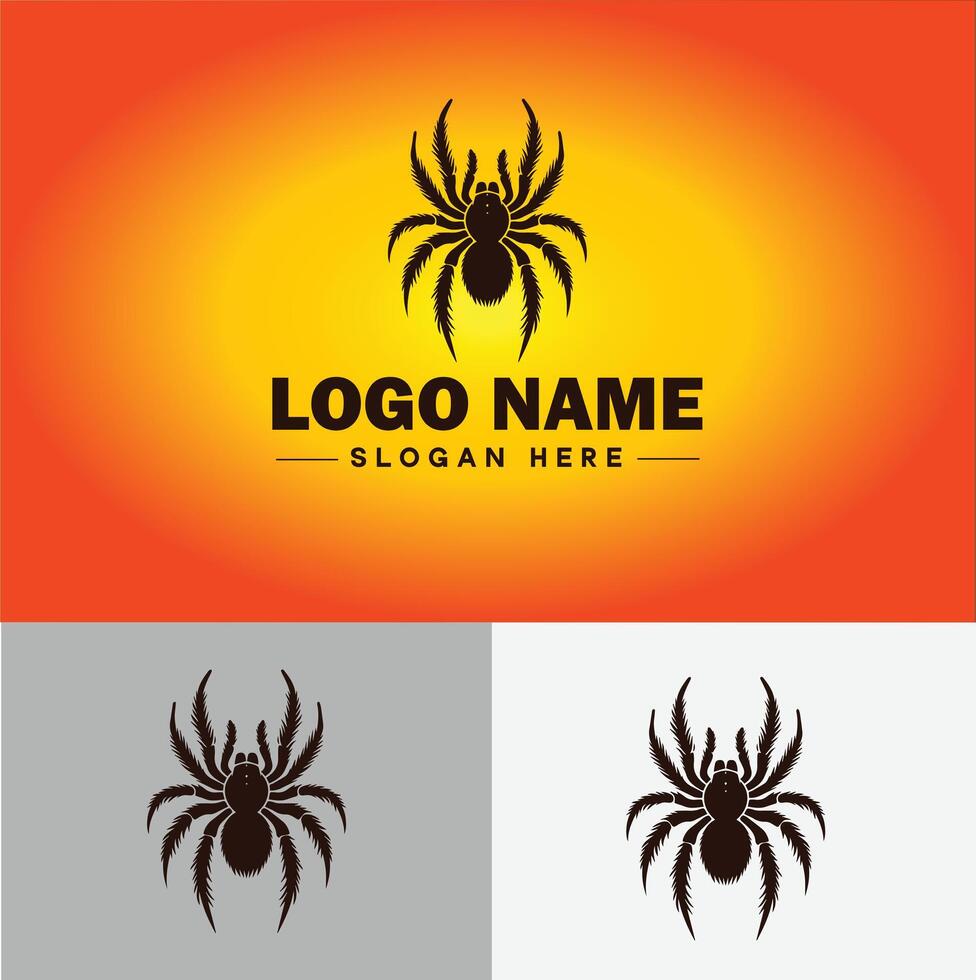 araña logo vector Arte icono gráficos para empresa marca negocio icono araña logo modelo