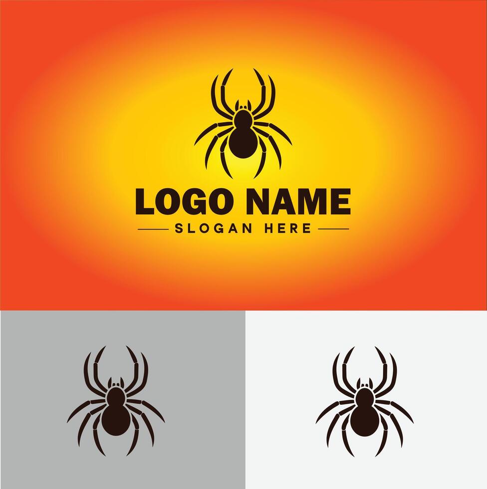 araña logo vector Arte icono gráficos para empresa marca negocio icono araña logo modelo