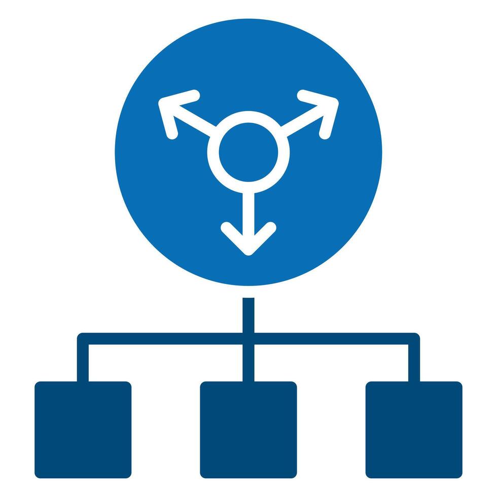 Adaptive Learning icon line vector illustration