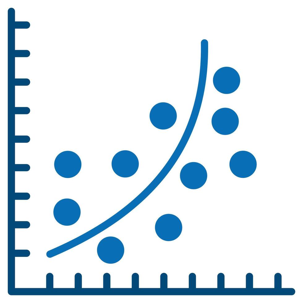Regression Analysis icon line vector illustration