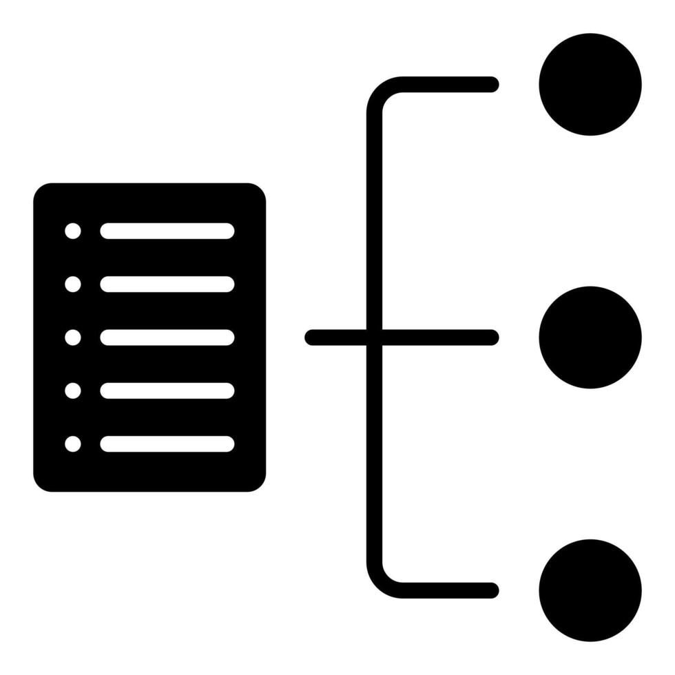 Classification icon line vector illustration