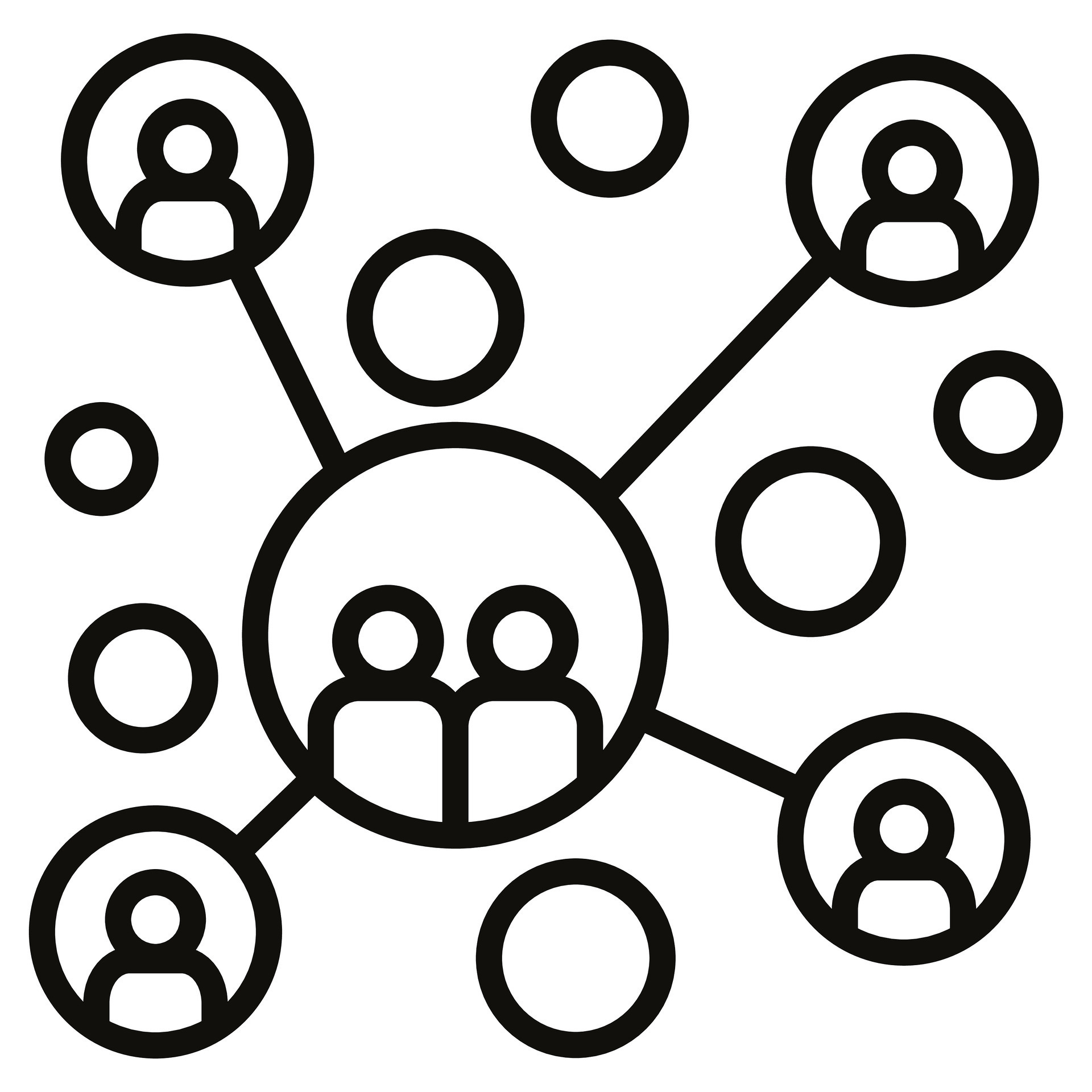 Clustering icon line vector illustration 37328743 Vector Art at Vecteezy