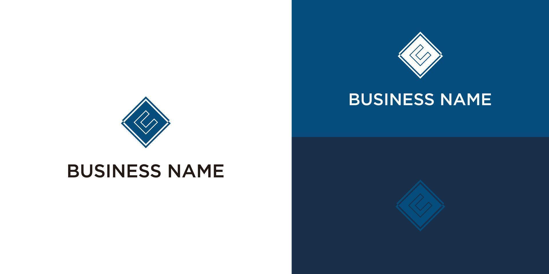Vector simple logo design or monogram or initials letter c