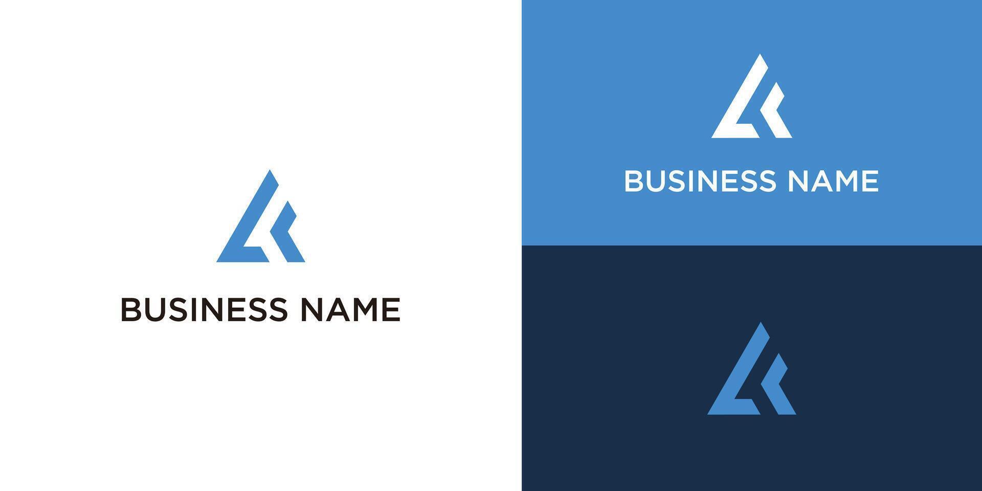 flat design ck or kc template vector
