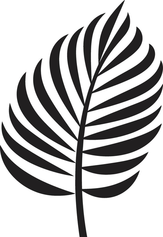lozano palma pabellón vector icono emblema tropical finura palma hojas logo diseño