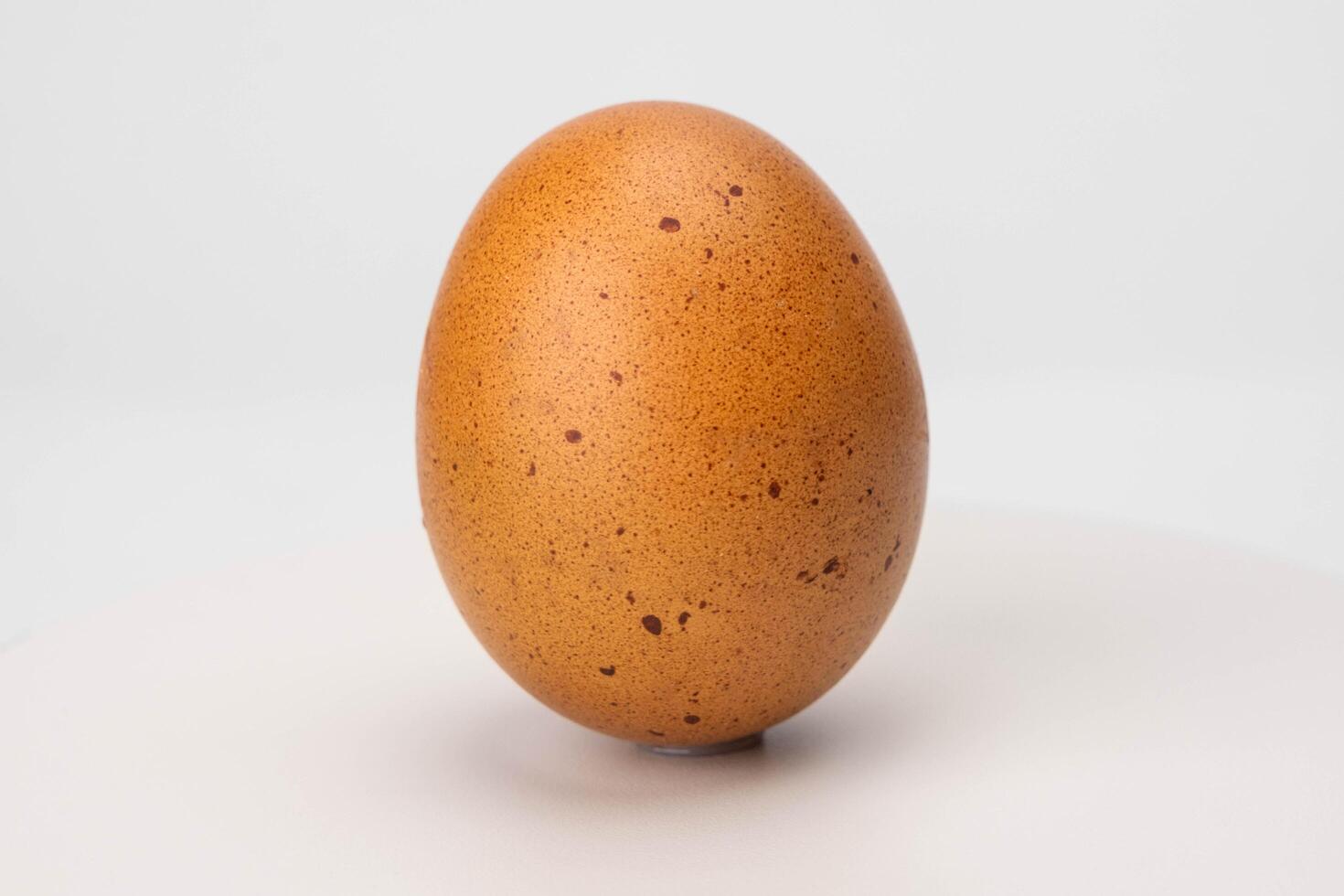 huevo aislado en blanco antecedentes. crudo pollo huevo cerca arriba foto
