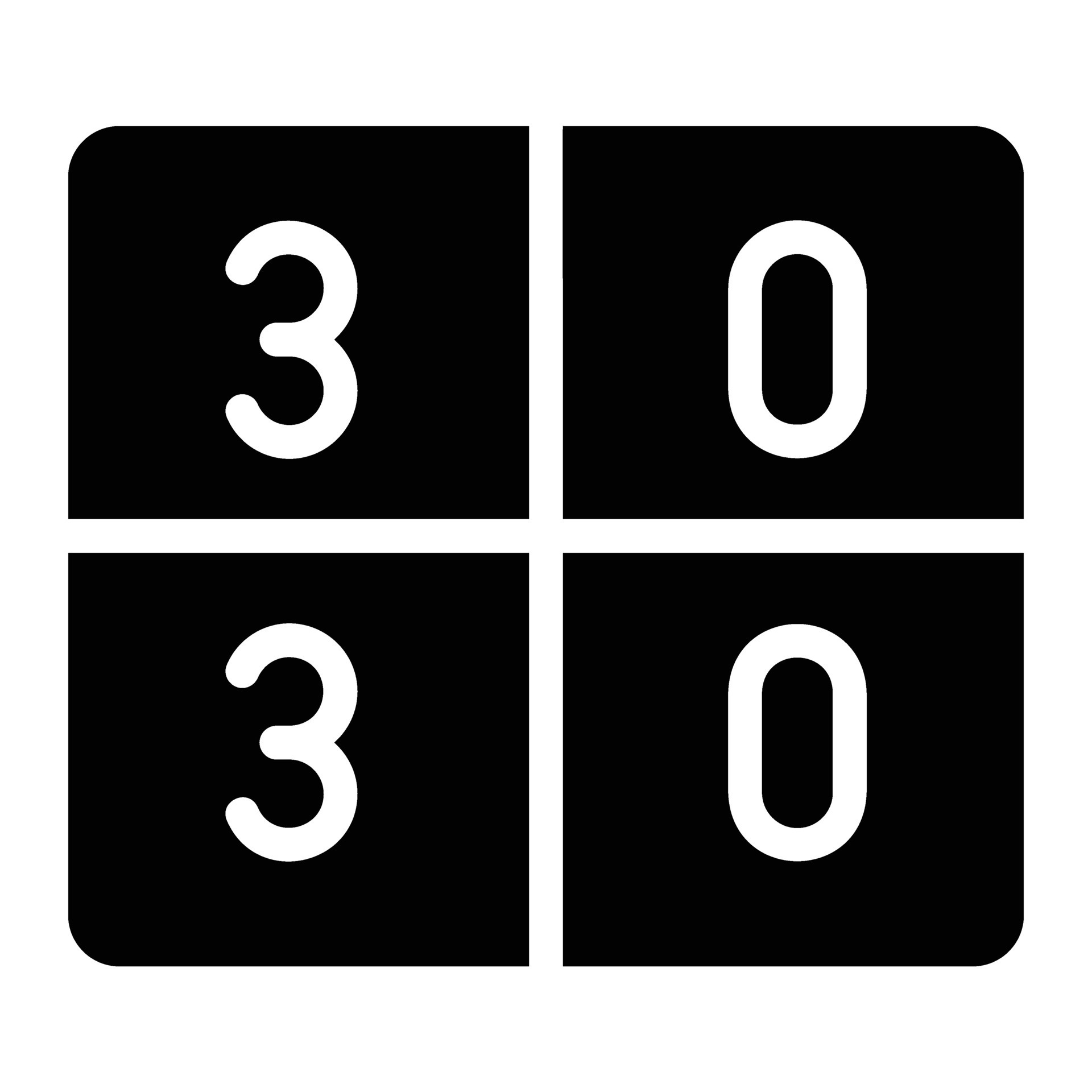 numbers Glyph Icon Background White 37329597 Vector Art at Vecteezy