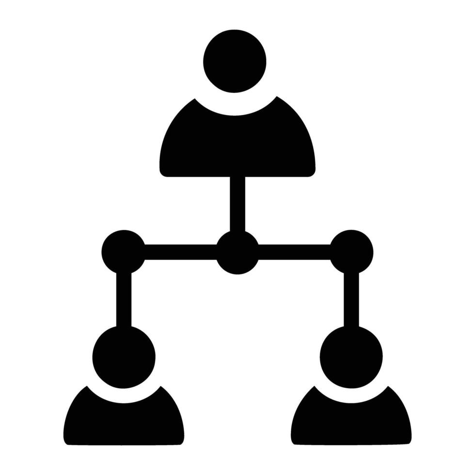 people Glyph Icon Background White vector