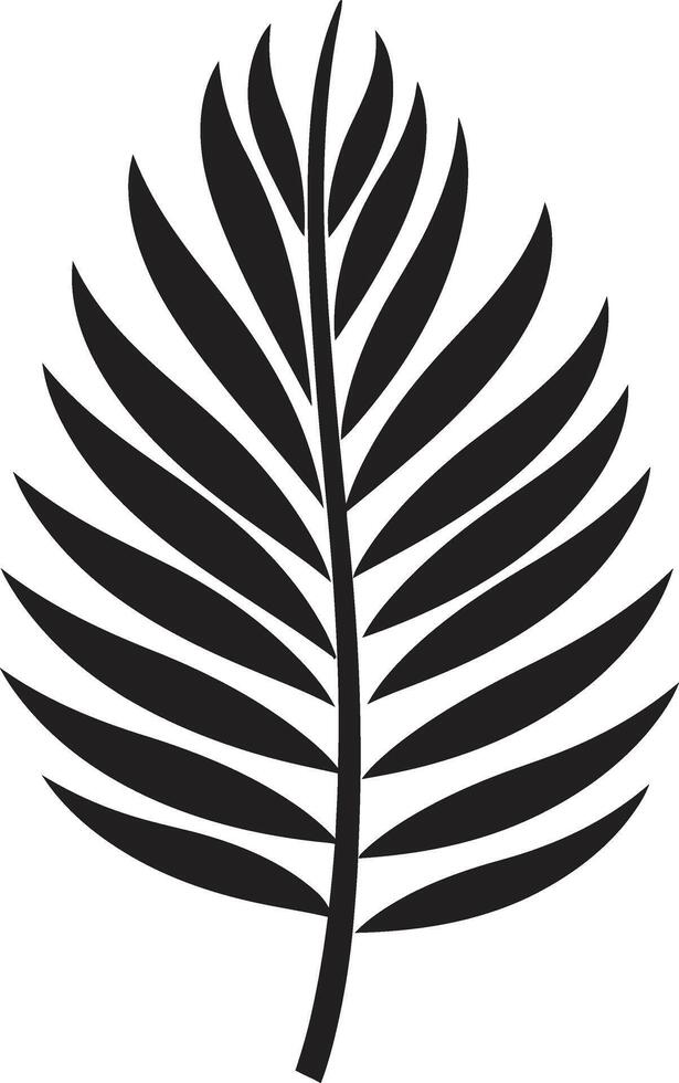 PalmVista Captivating Icon Design NatureNest Organic Palm Leaf Emblem vector