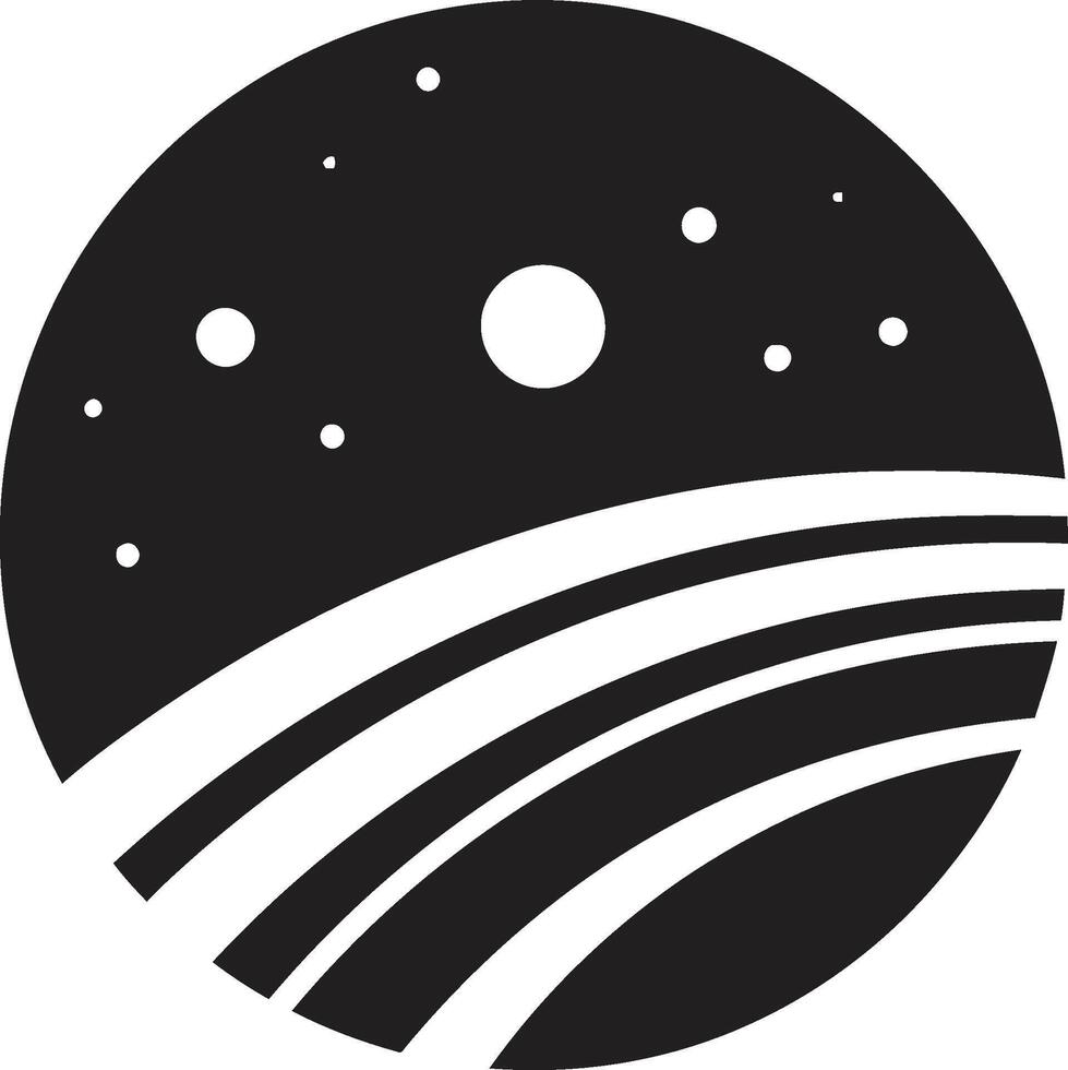 Universal Essence Iconic Emblem Design Interstellar Odyssey Logo Vector Icon