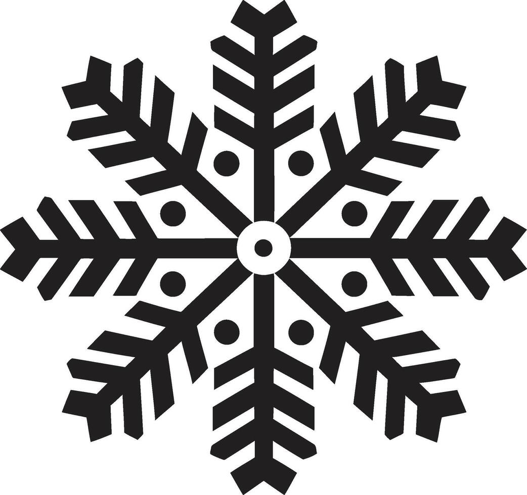 Snowflake Serenity Revealed Logo Vector Design Arctic Delight Unveiled Iconic Emblem Design