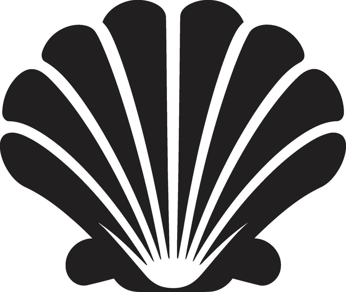 Shellfish Symphony Unfurled Iconic Emblem Icon Nautical Finery Unveiled Vector Logo Design
