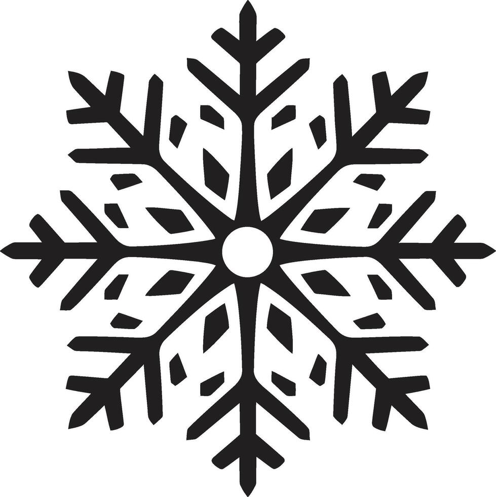 inviernos encanto iluminado icónico emblema diseño congelado capricho desplegado vector logo diseño