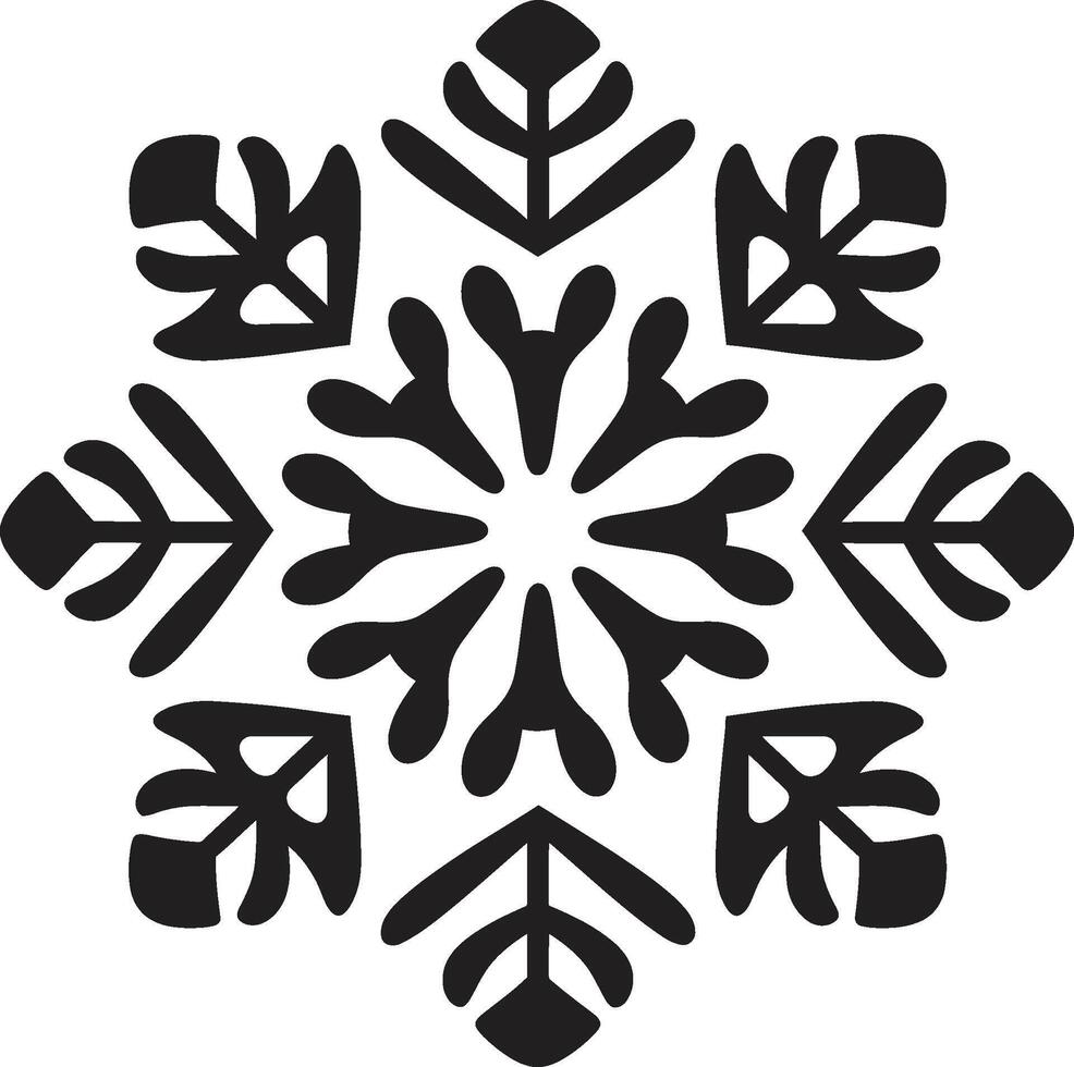 Winters Wonder Unveiled Iconic Emblem Design Crystalline Elegance Illuminated Vector Logo Design
