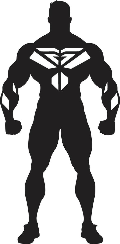 grafito adornado atlas lleno cuerpo negro vector para músculo íconos ebonizado fuerza símbolo lleno cuerpo vector logo para titanes