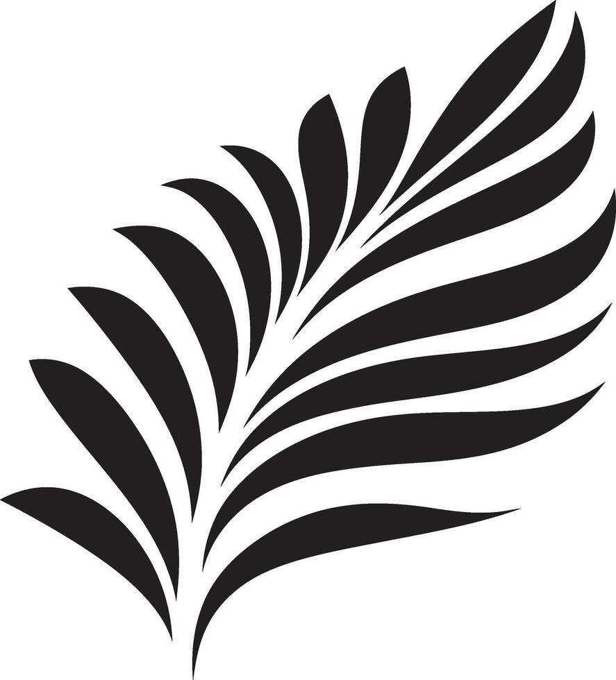 VerdantVibes Exquisite Palm Icon Design TropicAura Luxurious Leaf Vector Logo