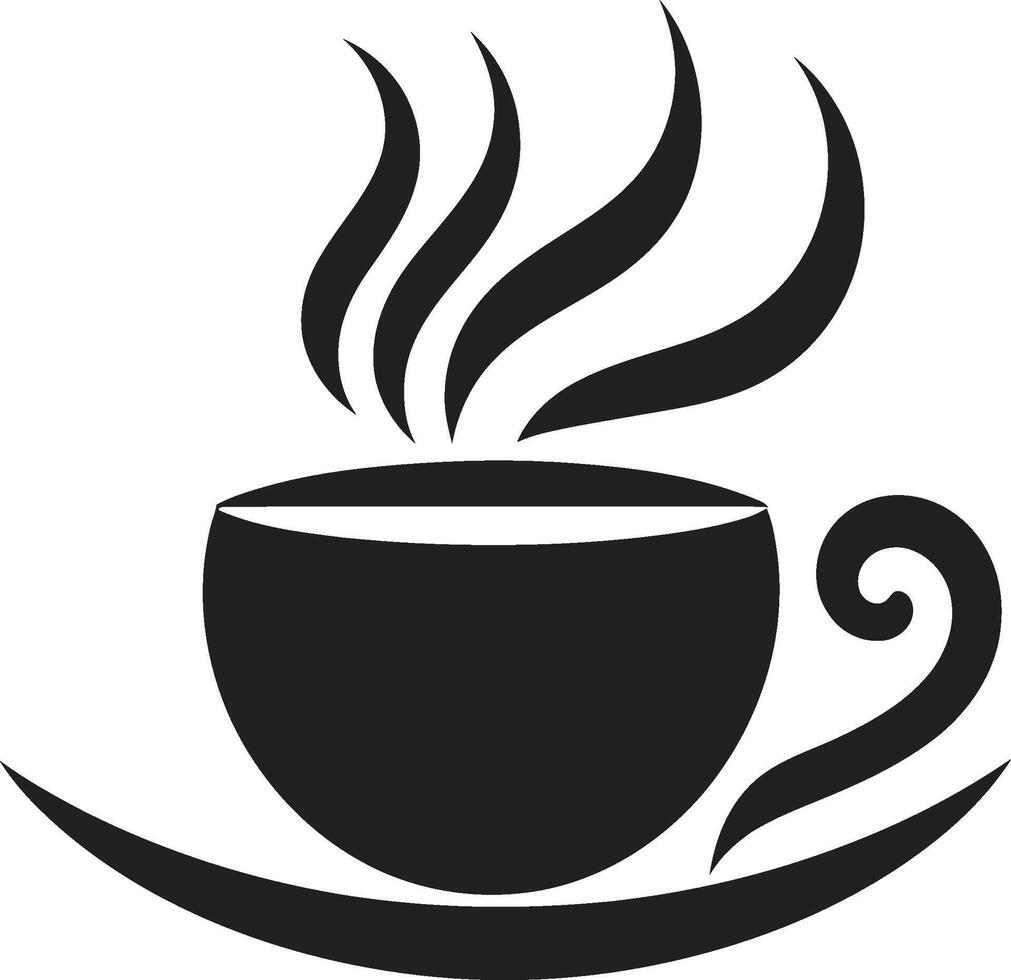 JavaGraffix Sleek Coffee Cup Icon AromaAura Elegant Vector Coffee Cup Symbol