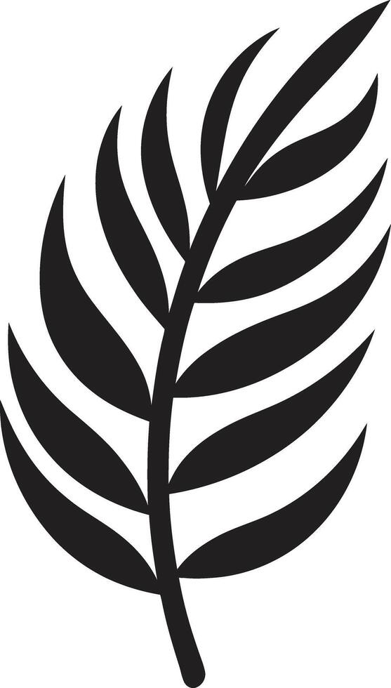palma hoja elegancia icónico vector emblema tropical felicidad logo diseño con hojas