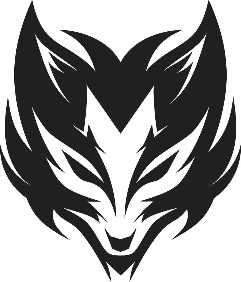 Wandering Hunter Wolf Mark Lunar Majesty Wolf Insignia vector