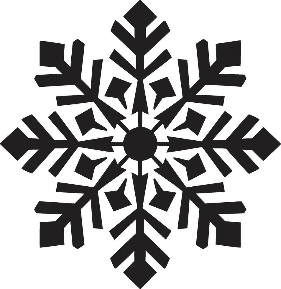 Snowflake Serenity Revealed Logo Vector Design Arctic Delight Unveiled Iconic Emblem Design