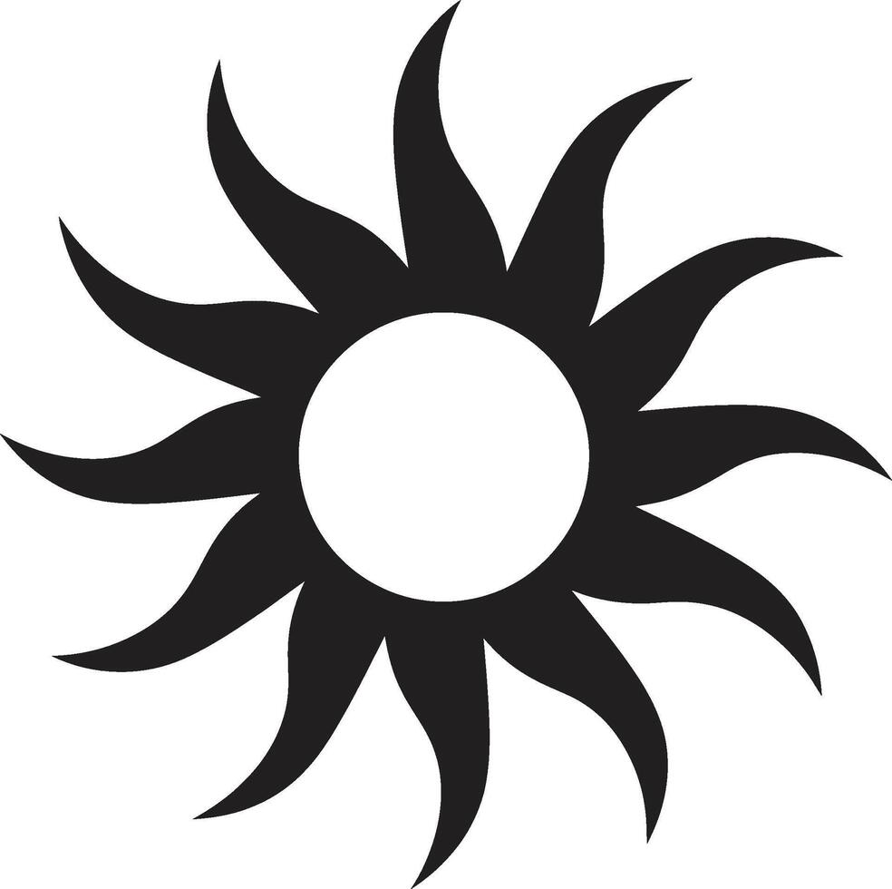 Aureate Aura Sun Logo Daylight Dance Sun Emblem vector