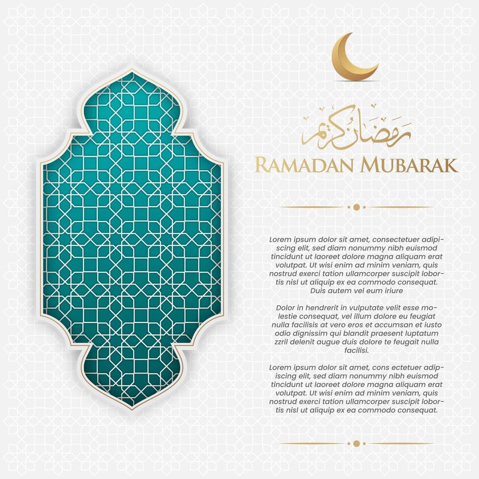Ramadan Kareem Sale Banner Islamic Ornament Lantern Background, Ramadan sale social media post with empty space for photo vector