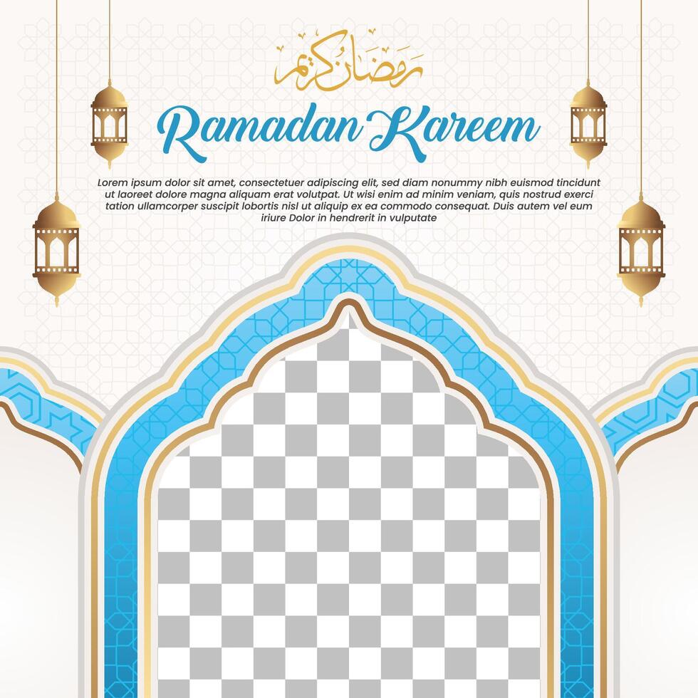 elegante Ramadán kareem fondo, para póster, marco, volantes, póster, bandera vector