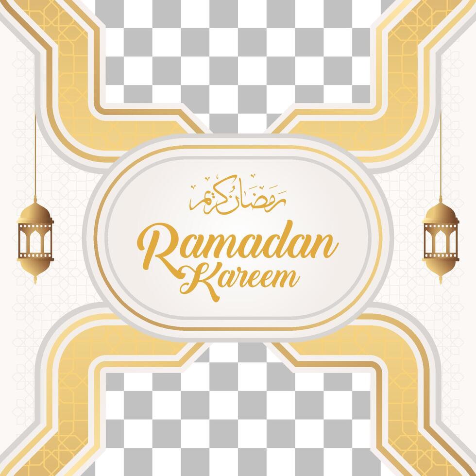 elegante Ramadán kareem fondo, para póster, marco concepto, volantes, póster, social medios de comunicación enviar vector