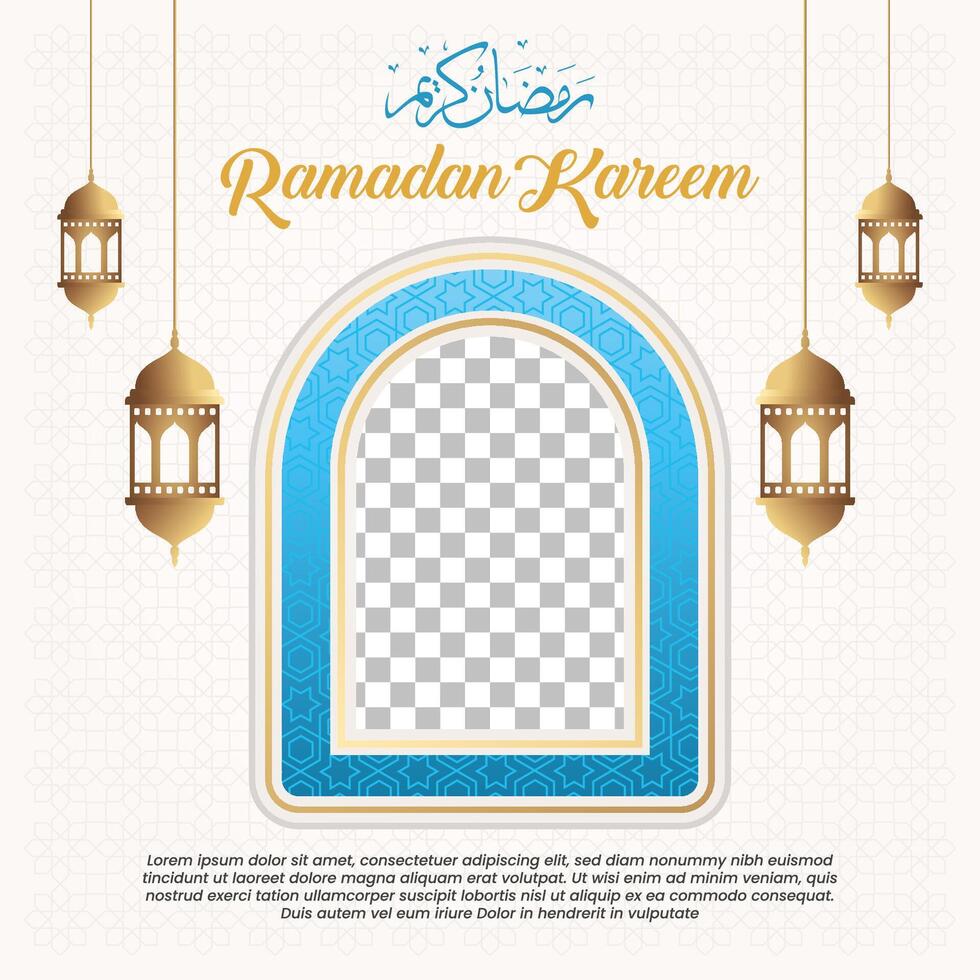 elegante Ramadán kareem fondo, para póster, marco concepto, volantes, póster, social medios de comunicación enviar vector
